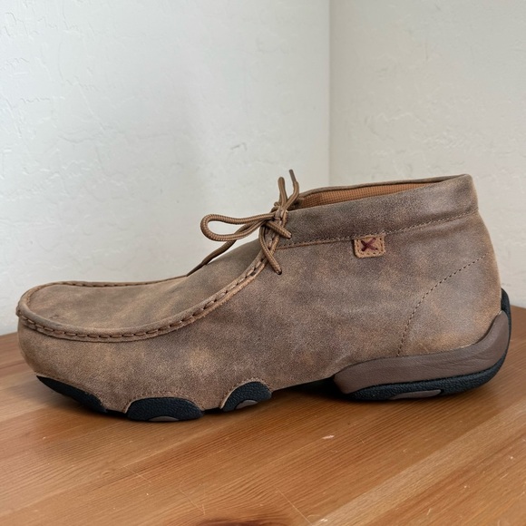 NEW TWISTED X Brown Leather Chukka Driving Moc Men’s Size 13M - Picture 5 of 12